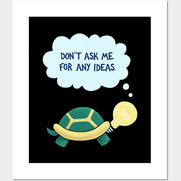 Cynical Turtle Wall Art by lupi